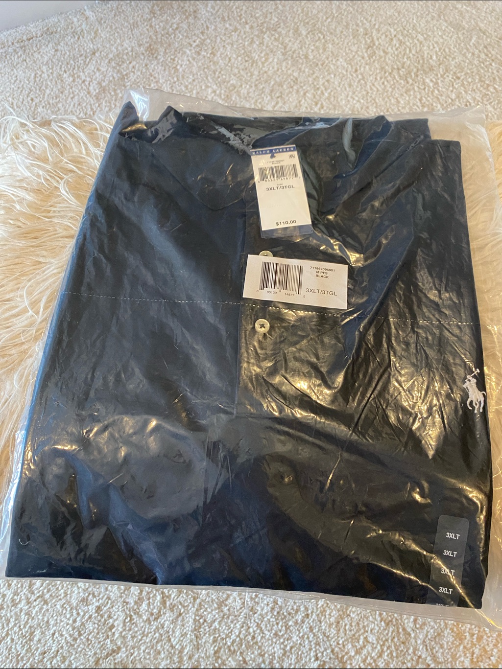 Ralph Lauren Black Polo Shirt With Embroidered Pony